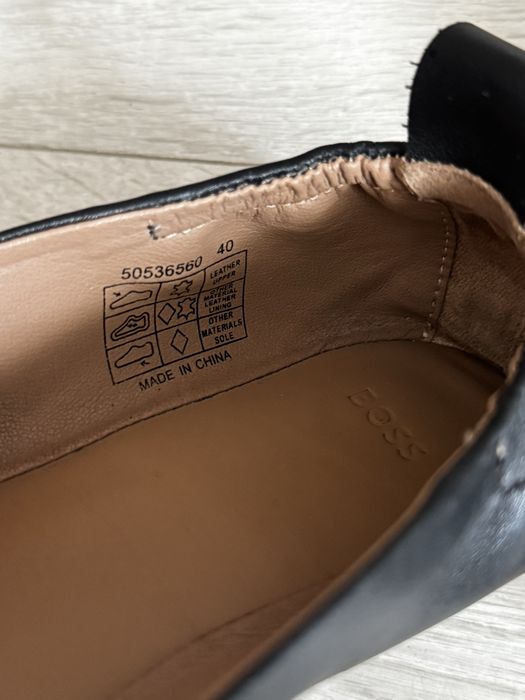 Шкіряні балетки BOSS Dasy, р.40