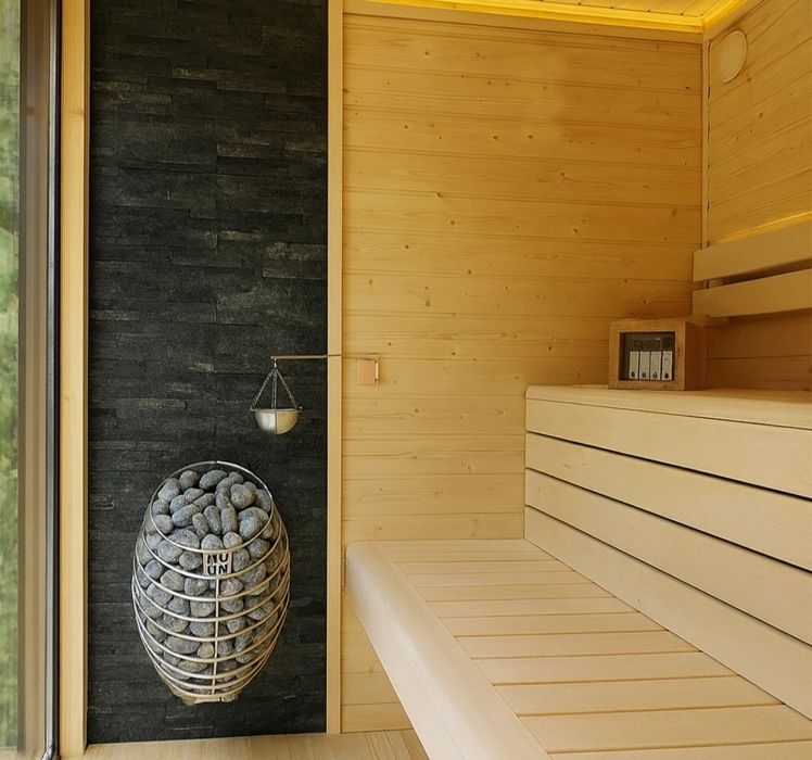 Sauna ogrodowa 3,5m x 2,3m Piec wi-fi + głośniki  Hit!