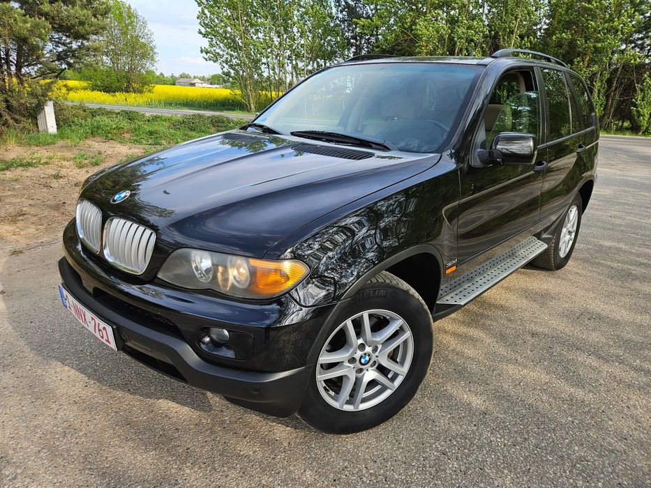 BMW X5 Manual * 3.0 diesel * Czarna Na Jasnej Skórze *