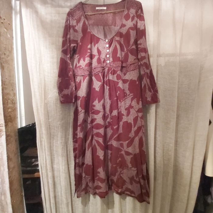 White stuff sukienka bawełniana midi L