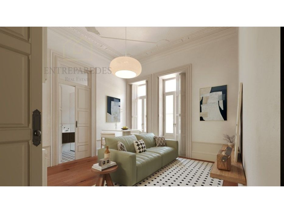 Apartamento T1 com jardim de 68m2 no prédio Álvares Cabral, para co... — Cedofeita, Santo Ildefonso, Sé, Miragaia, São Nicolau E Vitória, Porto