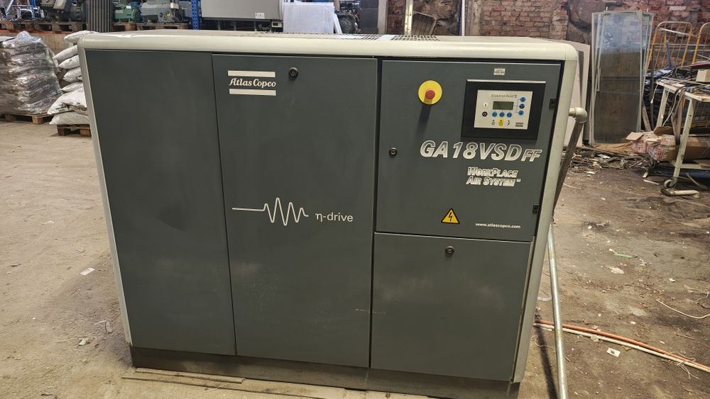 Sprężarka śrubowa Atlas copco GA18 VSDFF