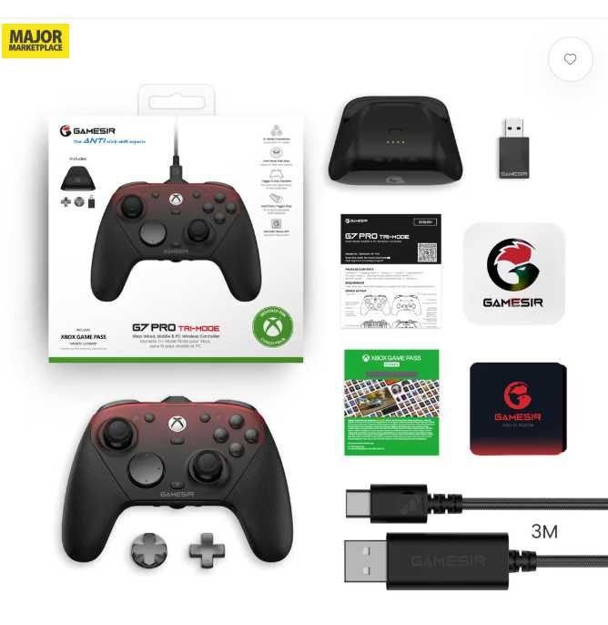 GameSir G7 Pro Przewodowy Kontroler do Xbox Series X|S, One, PC i Android - Czarny 15.04