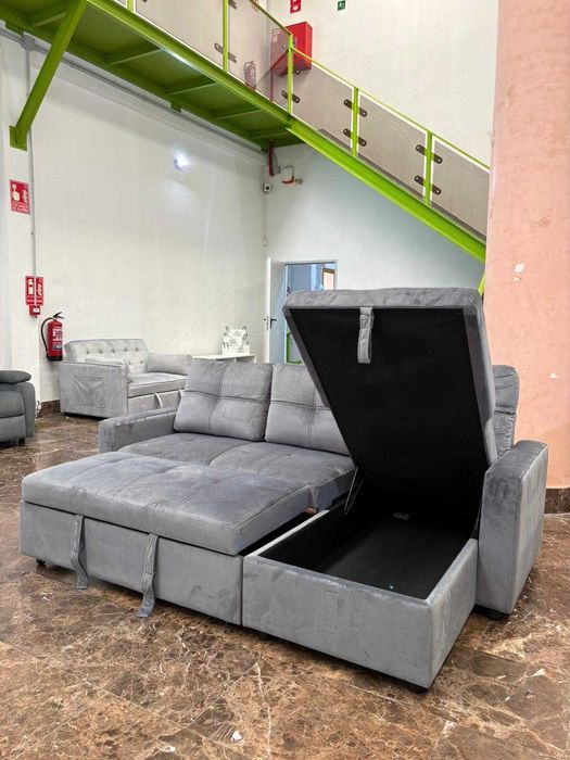 Sofa cama chaise longue  Novo Paga na ato entrega Envio gratis