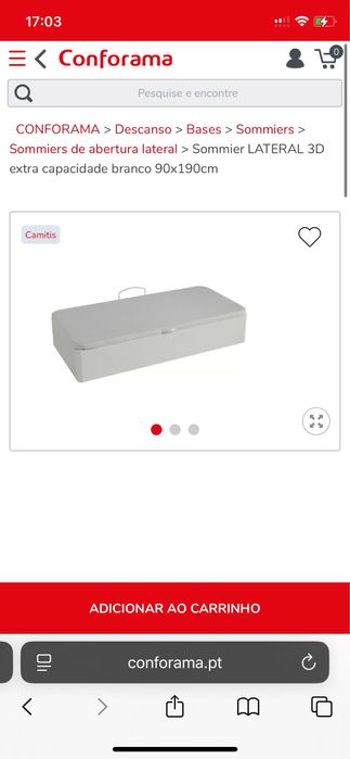 Sommier Lateral Conforama 105x190