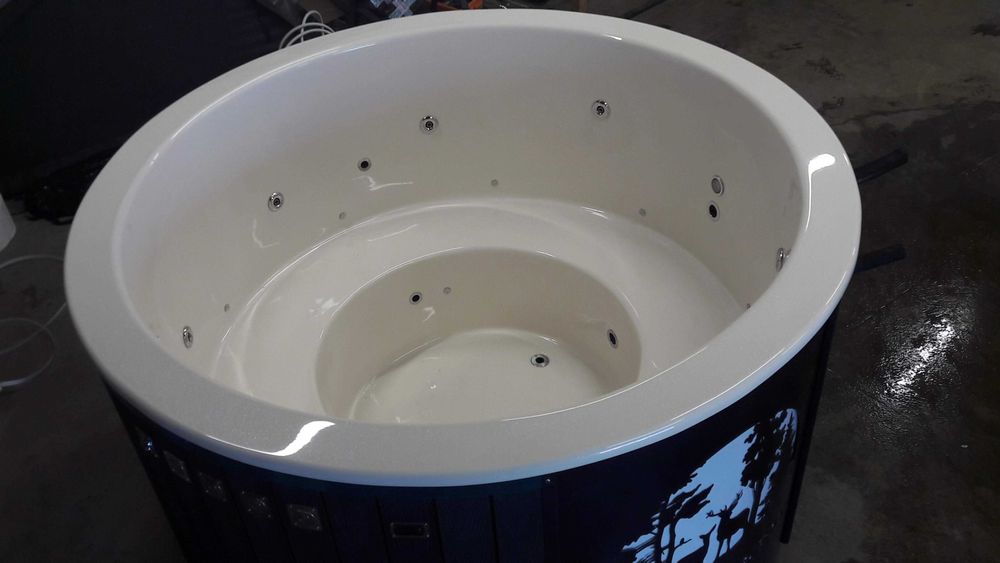 Balia Ogrodowa z Twoim Logo Beczka Kąpielowa Bania Sauna Jacuzzi Hydro