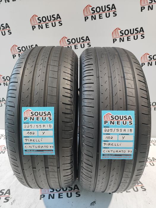 2 pneus semi novos 225-55R18 pirelli - Oferta dos Portes
