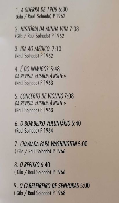 CD Raul Solnado - Best-seller dos discos