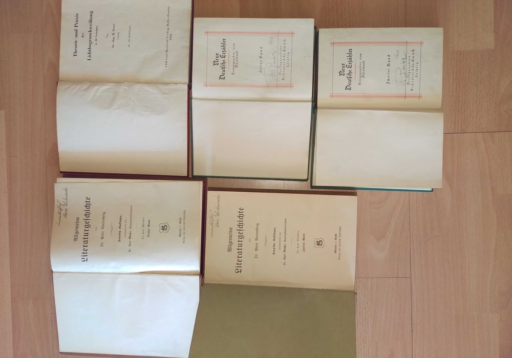 Zadbane antyk książki staroniemieckie 1924 wart.500zł wys.12zl