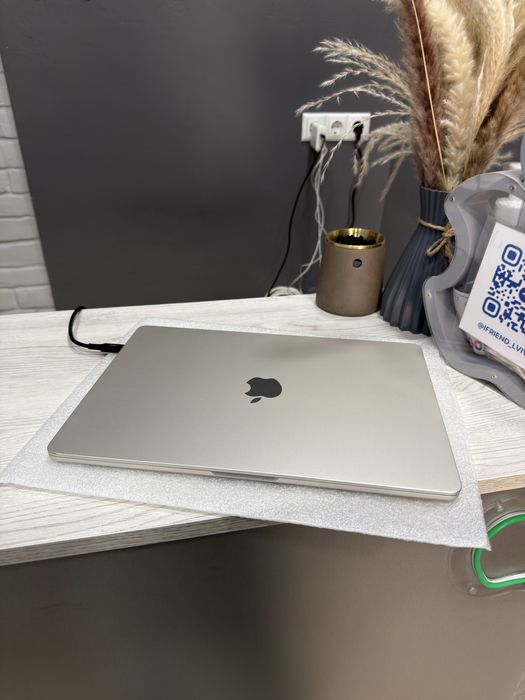 Used MacBook Air M3 15ʼ Starlight 16/512 Gb,гарантія від магазину.