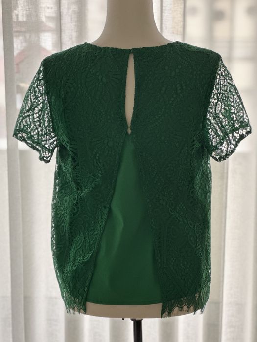 Blusa de renda verde