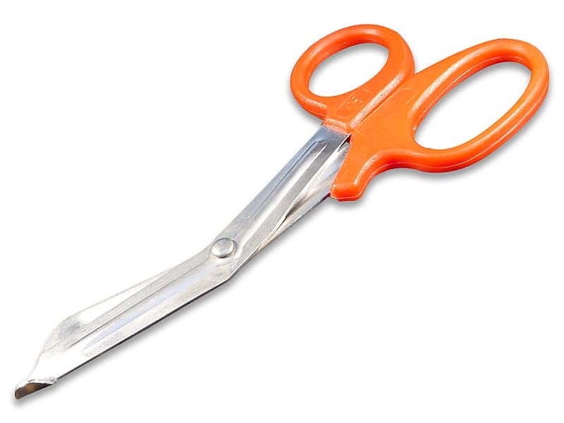 Nożyczki bezpieczne opatrunkowe 14 cm czerwone