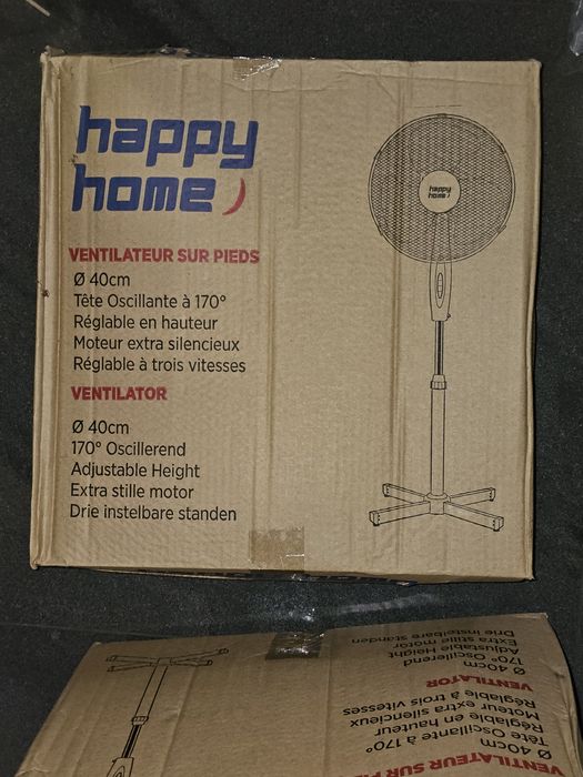Nowy wentylator stojący Happy Home 40 cm 40W