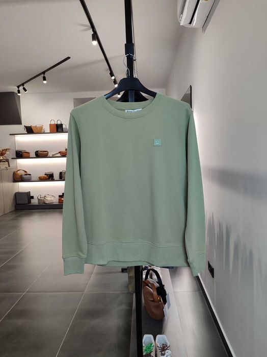 Світшот Acne Studios Crewneck Sweatshirt Olive Green