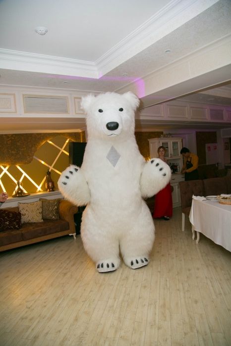 Аніматор Хепі Мішка.Білий ведмідь.Аніматори на ваше свято.Коломия