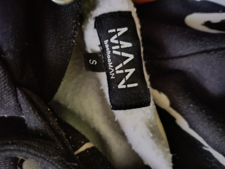Bluza męska czarna z kapturem boohooMAN roz S