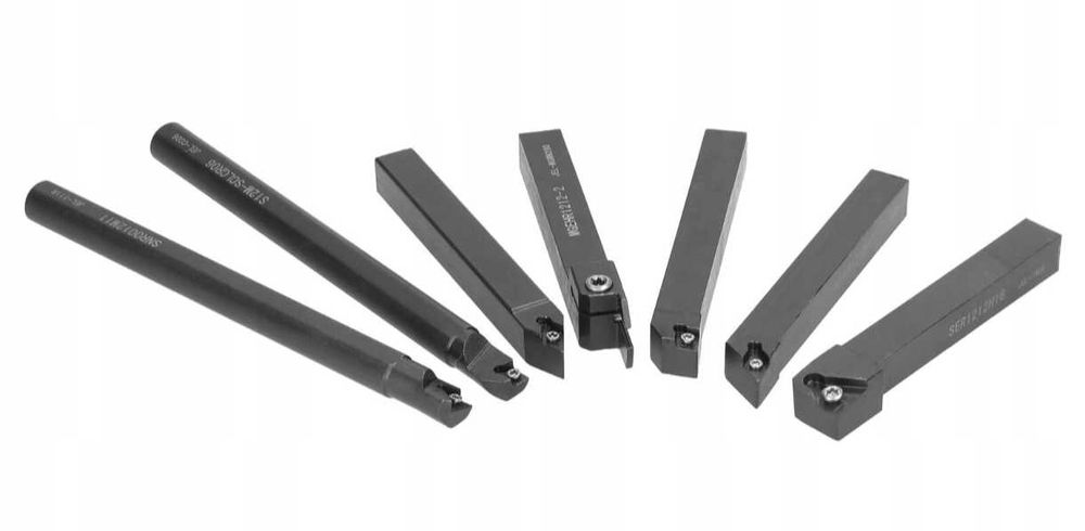 Profesjonalne Tokarskie Noży 7 Sztuk Składane Zmienne Oprawki Płytki