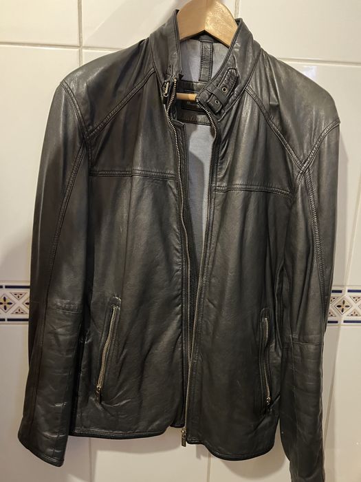 Casaco cabedal Massimo Dutti