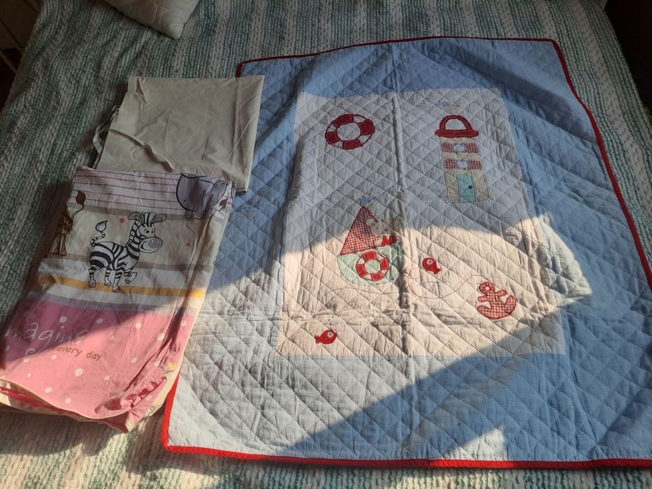 Narzuta - mata dla dzieci, poszewka na kołdrę i pokrowiec 120x60