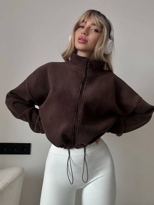 Жіночий худі фліс теплий Polar Fleece кофта оверсайз