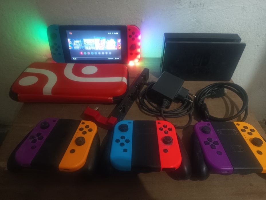 Nintendo switch V2 com muitos acessórios e jogos
