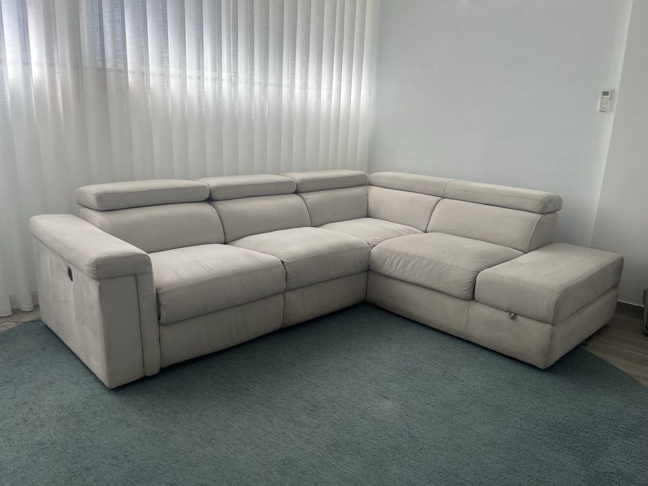 Sofa com box e acento extensivel