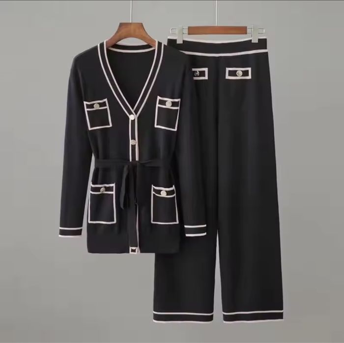 Kontantto komplet 2czesciowy spodnie sweter xs-2xl