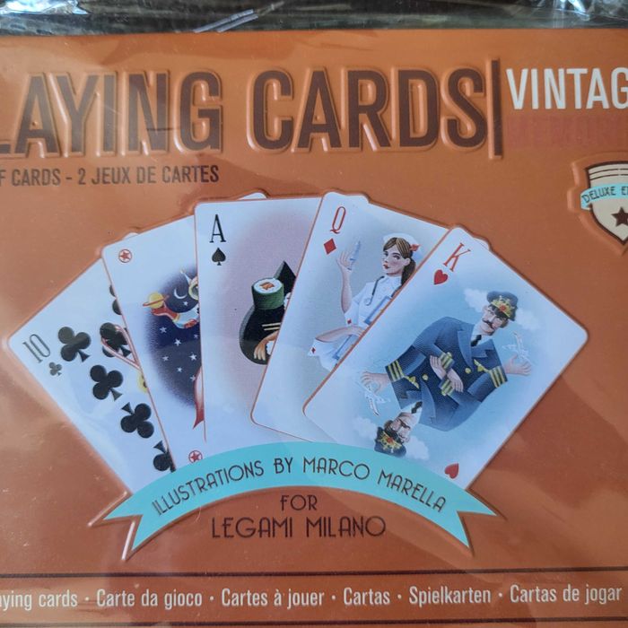 Cartas de jogar Vintage Legami