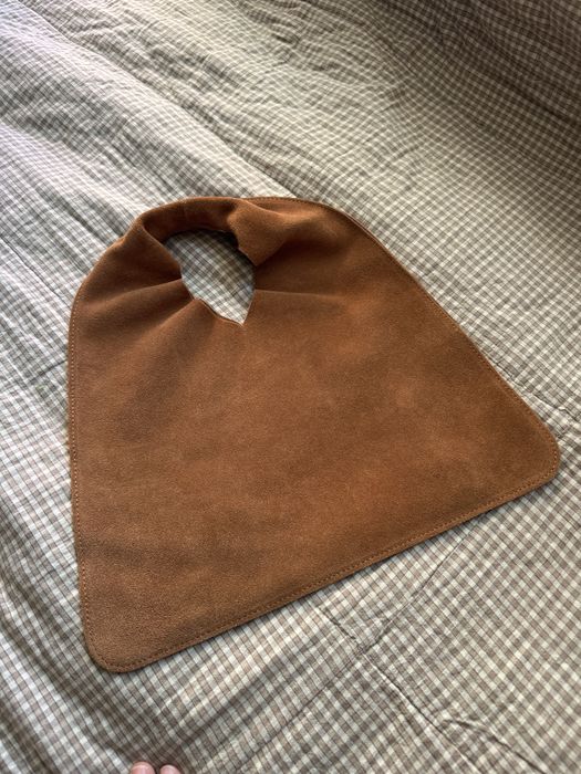 Сумка the row натуральна шкіра замша