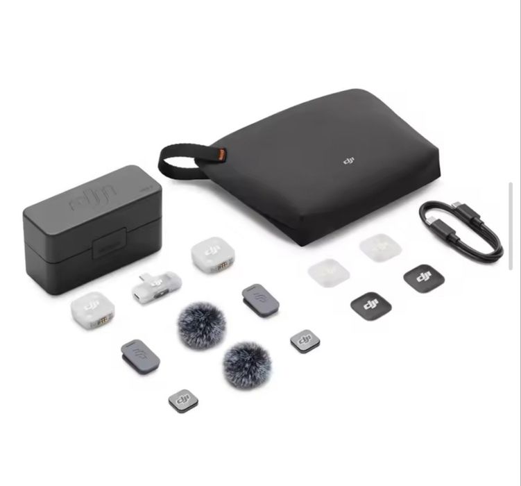 Новинка DJI Mic Mini 2 S  2TX + 1RX  Микрофонная радиосистема для смартфона