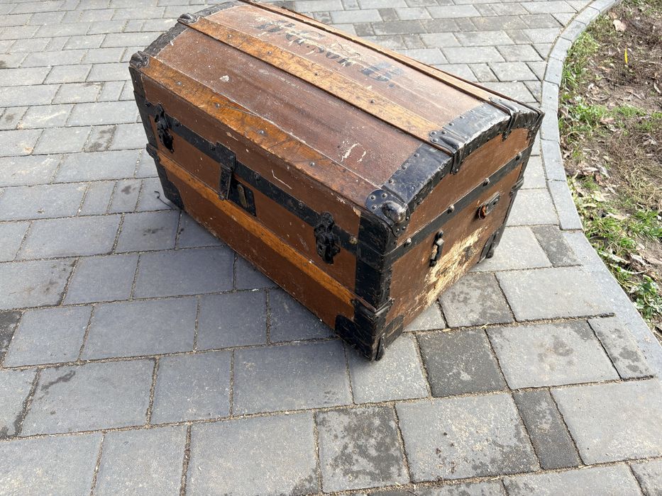 Skrzynia drewniana stara