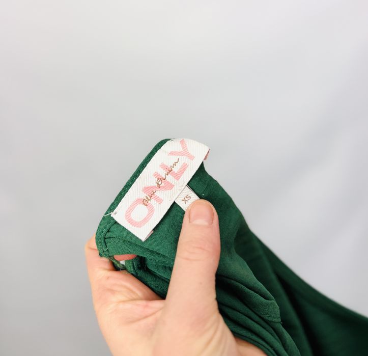 Zielona bluzka z baskinką XS 34