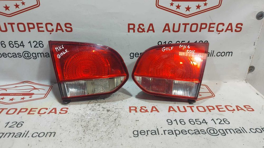 Farolins Farolim Esquerdo Direito Tampa Mala VW Golf 6 VI Original