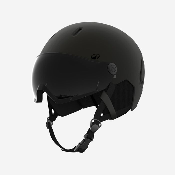 Capacete de ski com viseira adulto - PST 150 preto