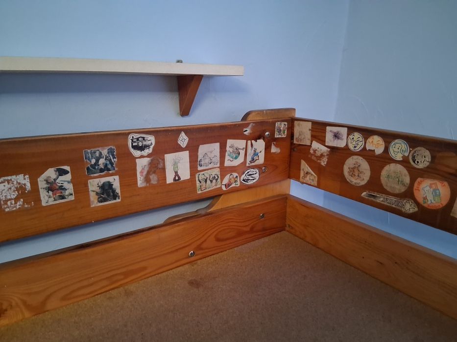 Duże solidne lozko piętrowe prawdziwe drewno szuflady