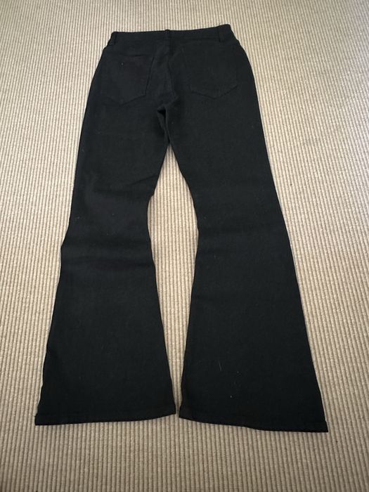 Чёрные клёш джинсы zara flared type bootcut archive