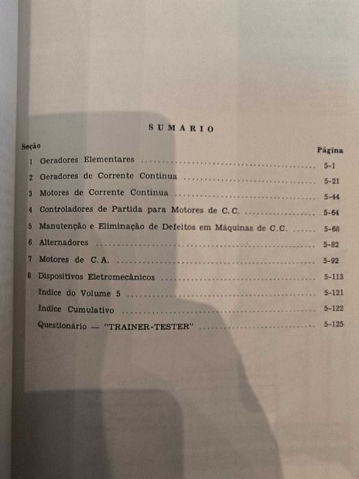 Eletricidade Básica. Coleção completa, 5 volumes.