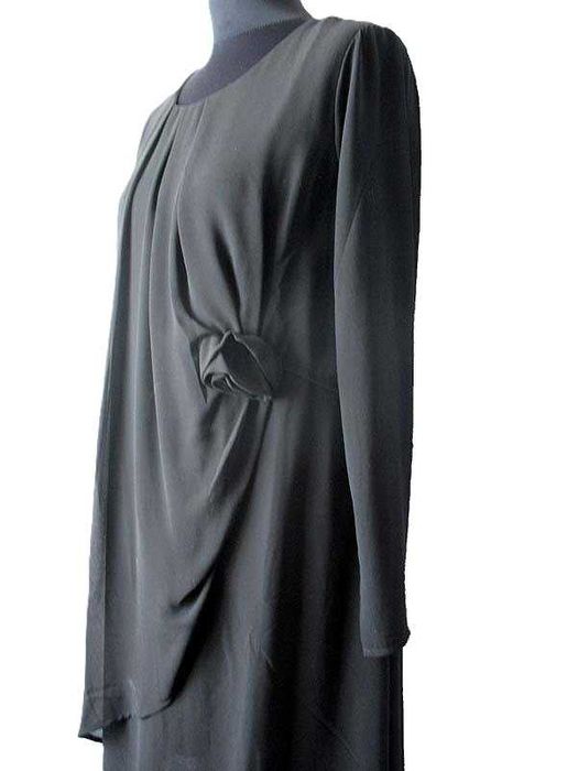 Sukienka - czarna - 42 XL - biust 104 cm Ashley Brooke