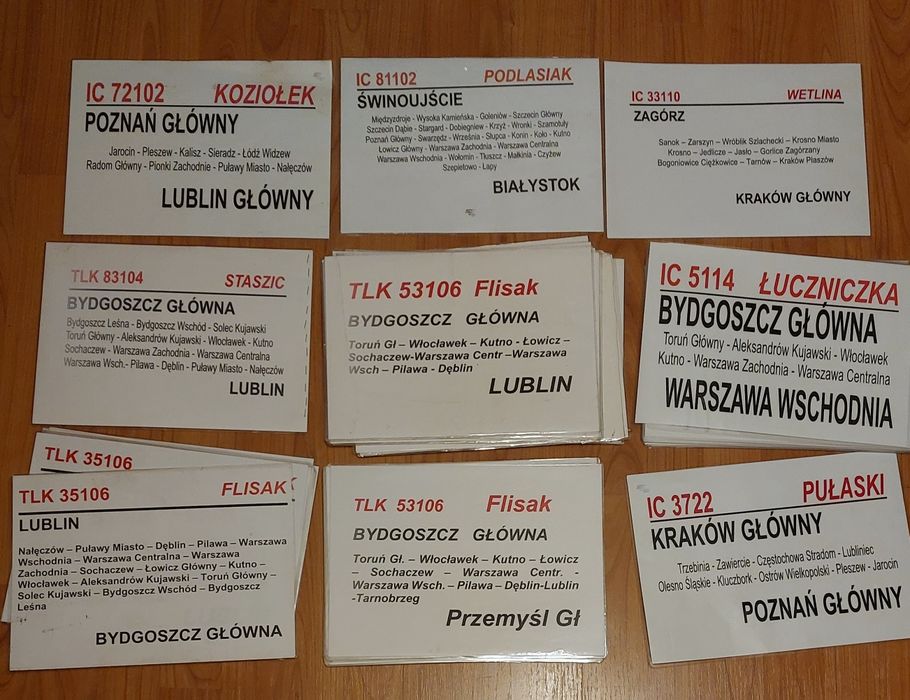 Stare tablice laminowane