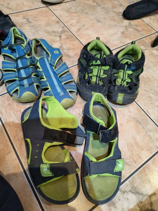 Komplet 3par letnich sandałek rozm 34,35 i 35,5 cena za wszystkie