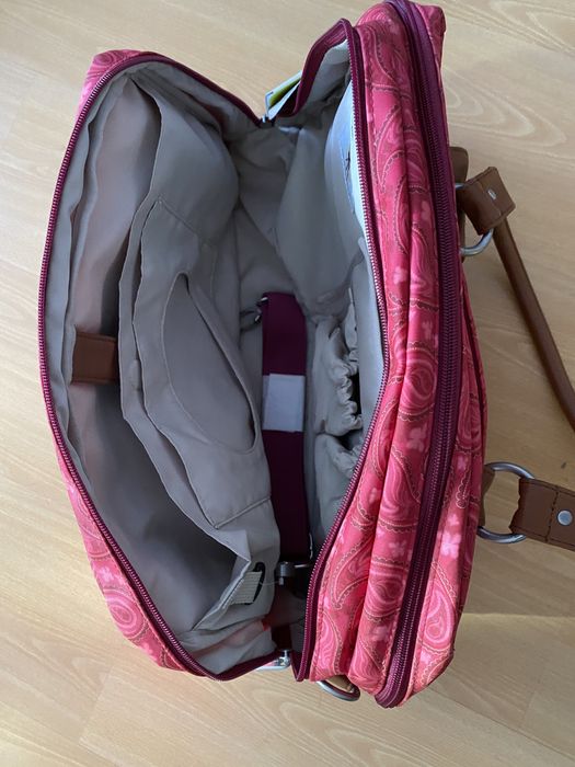 Mala de maternidade lassig vintage metro bag