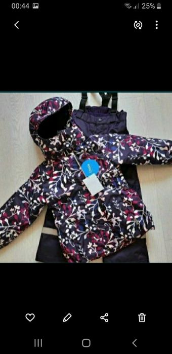 Новый зимний термо комплект костюм комбинезон Lassie by Reima