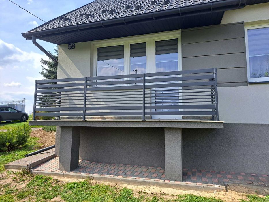 Balustrady Balkonowe ze stali, ocynkowane, nierdzewne