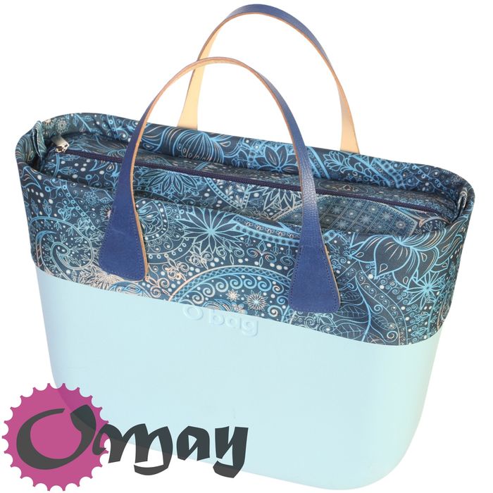 Granatowy organizer OBAG MINI +OPASKA orient paisley Granat OMAY