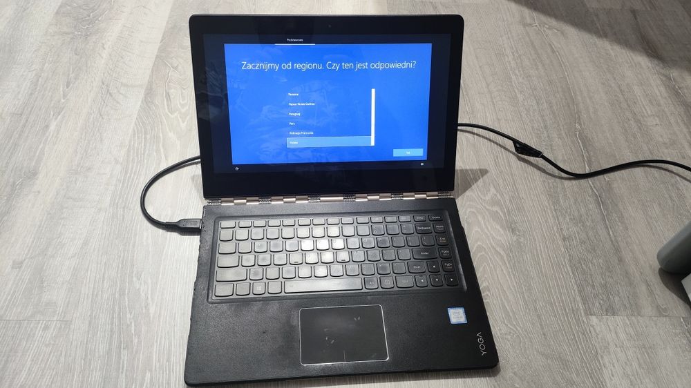 Lenovo Yoga i5 / 512GB SSD / dotyk – sprawny, uszkodzona klawiatura