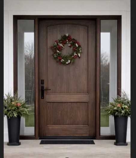 Drzwi zewnętrzne wejściowe drewniane dębowe dostawa gratis