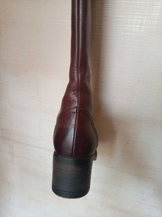 Сапоги кожаные демисезонные новые