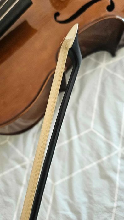 Violoncelo Stentor 1/2 (Revisão Luthier Jean-Yves Matter em 09/2026) + Arco + Mala