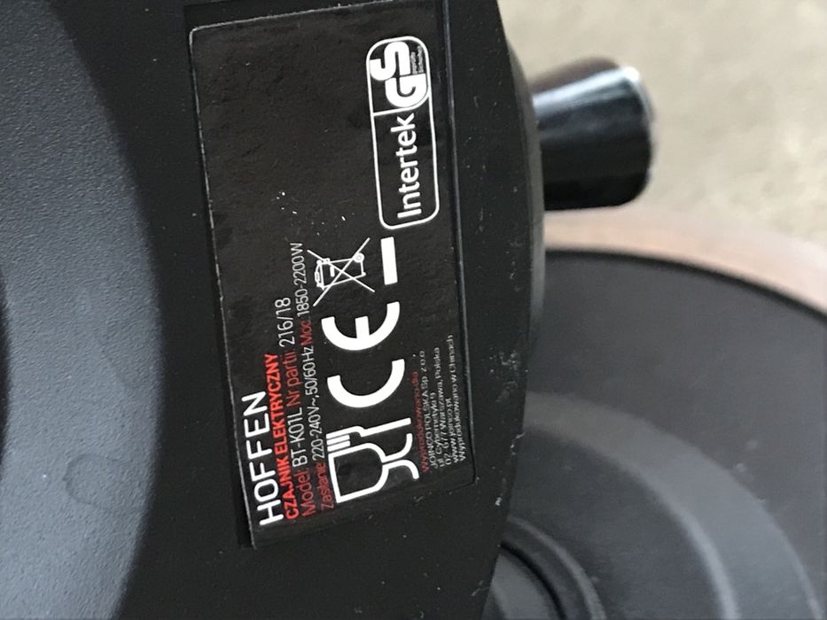 Czajnik elektryczny Hoffen