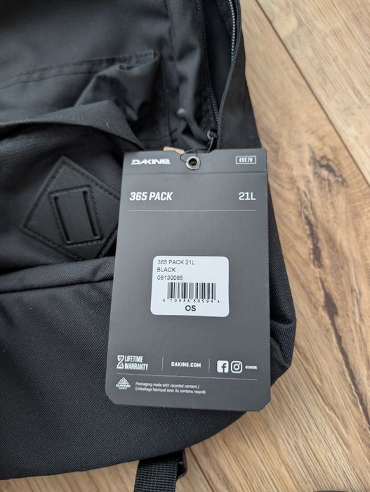 Nowy Plecak Dakine 365 Pack 21L Black czarny